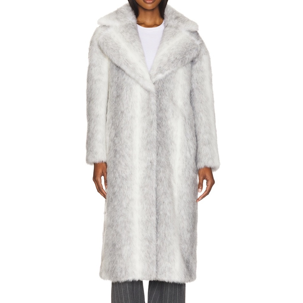 Jakke Katie Coat in Grey Stripe